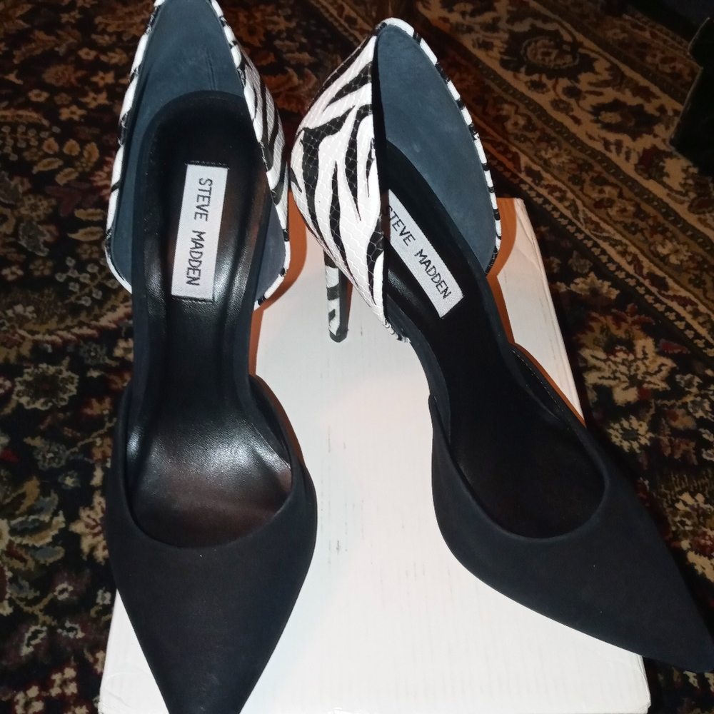 Steve Madden zebra print heels